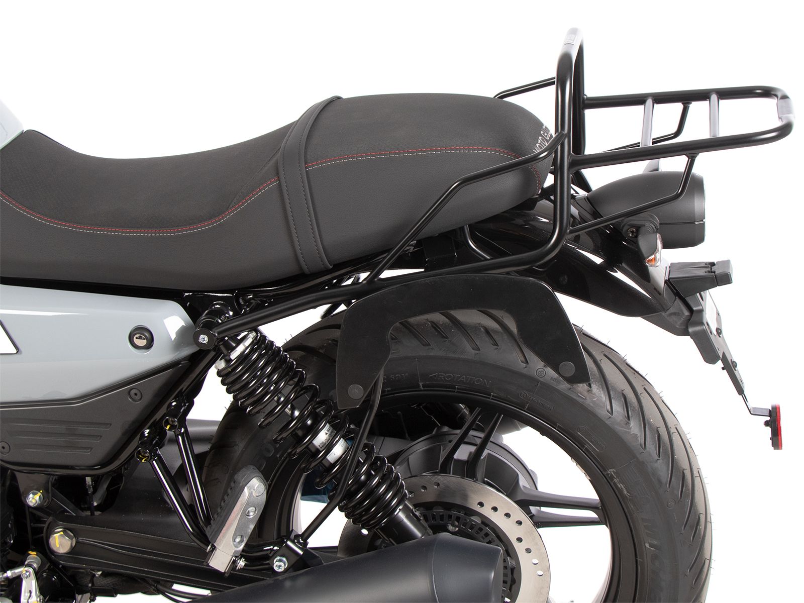 Pont à bagages tubulaire support de top case noir pour Moto Guzzi V7 850 Sport (25-) Hepco & Becker
