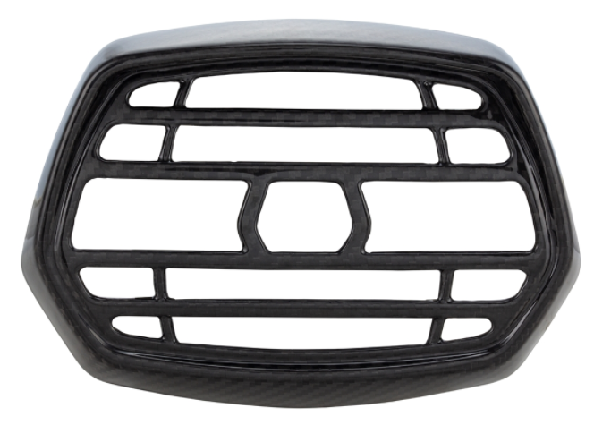 Anneau de lampe avec grille pour Vespa Sprint 50-150ccm 2T/4T ('13-'18), carbone