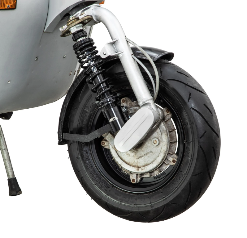 Aile 2.0 Garelli EVO II pour Vespa PX 80-200ccm, carbone clair, support noir