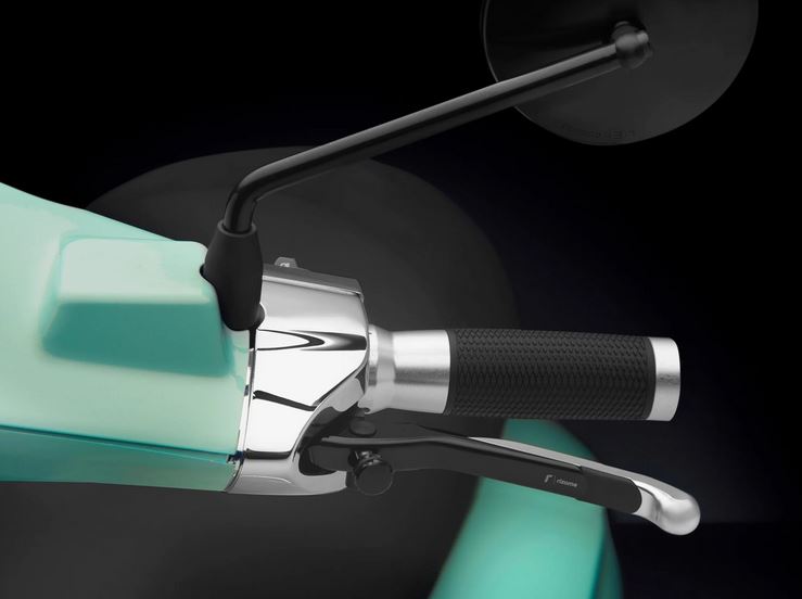 Kit levier sport RIZOMA pour Vespa Primavera/Sprint/Elettrica, argent/noir