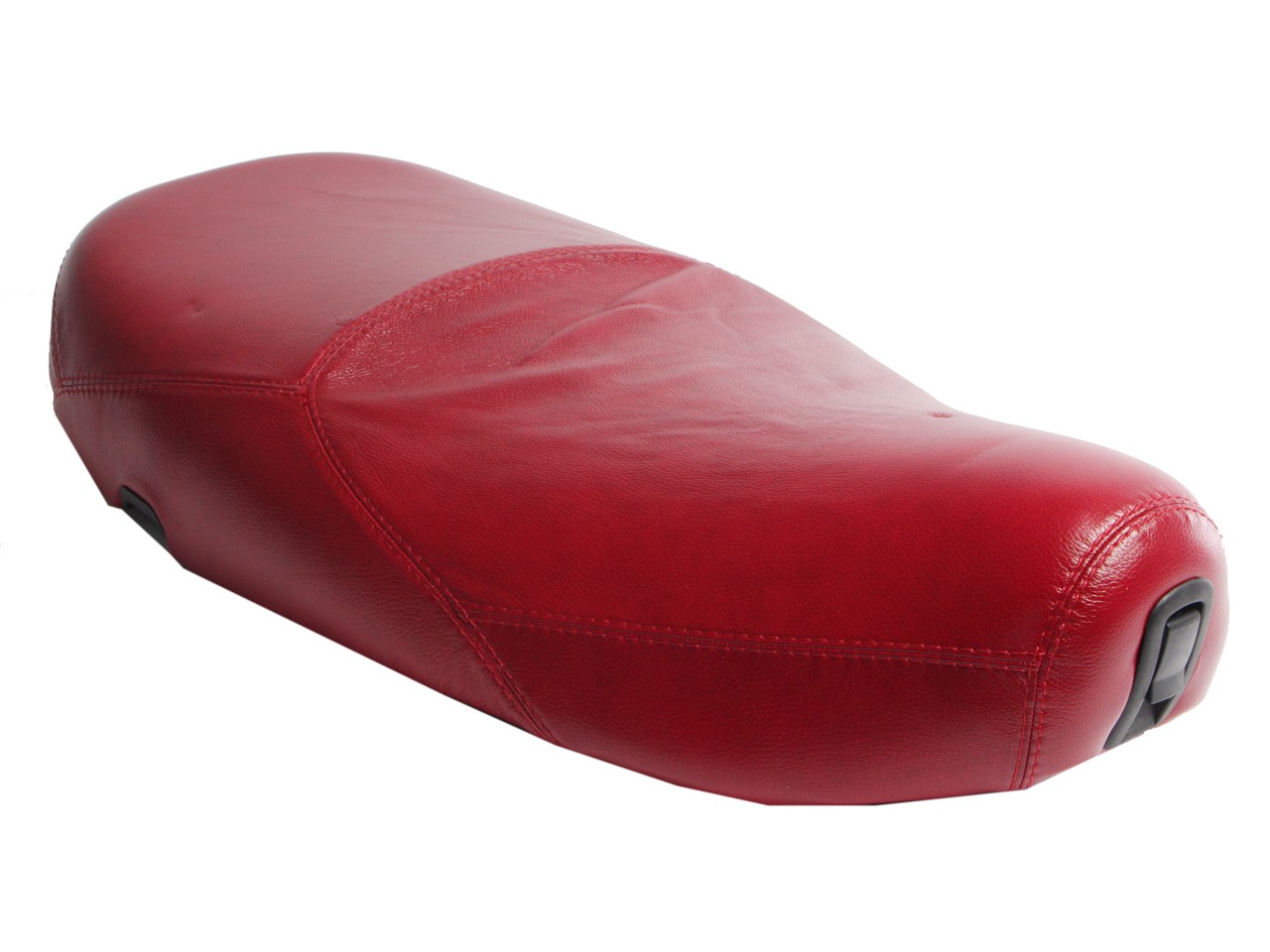 Selle Vespa cuir véritable rouge pour LX 50-150cc Touring, ET2/ET4 /LX/LXV/S 50-150ccm-