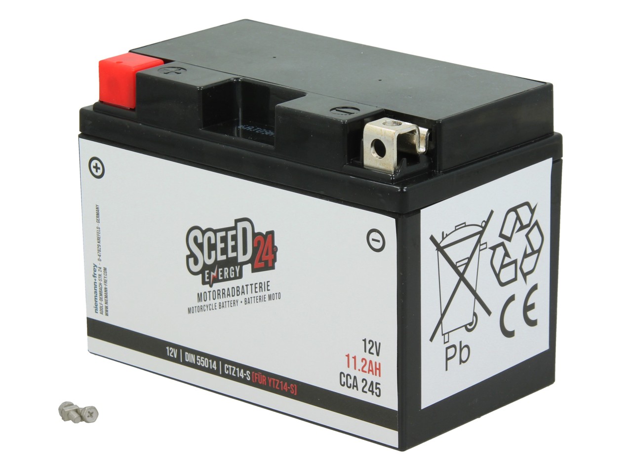 Batterie Sceed24 12 V, 11 A, gel / SLA