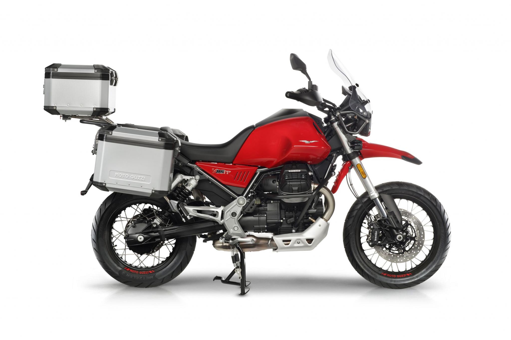 Top case d'origine en aluminium Moto Guzzi V85 TT