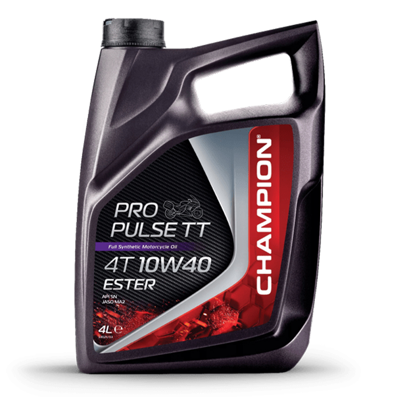 CHAMPION® Pro Pulse TT 4T 10W-40 Huile moteur à base d'ester - 4 litres