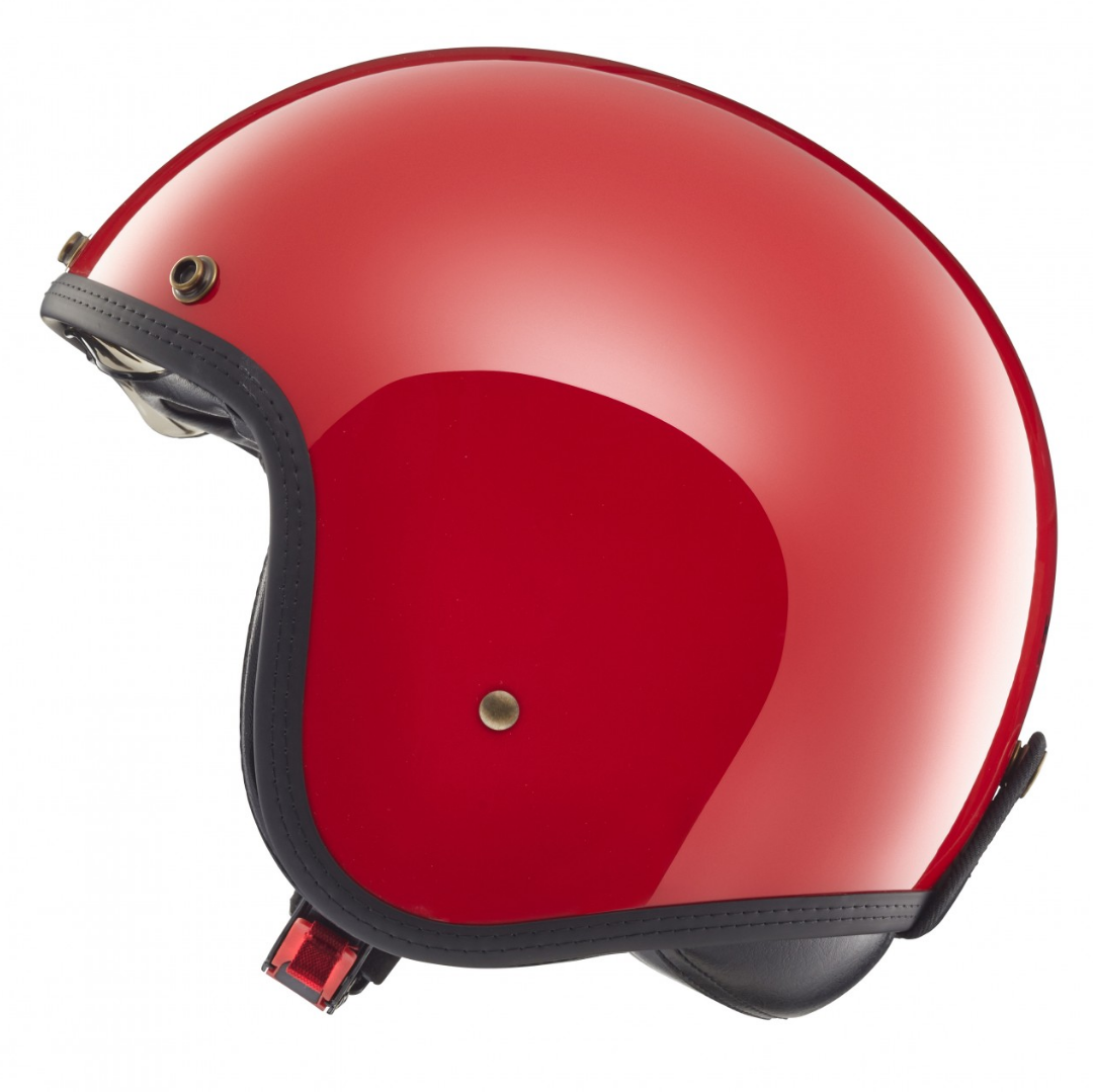 Helmo Milano casque jet, Audace, rouge brillant
