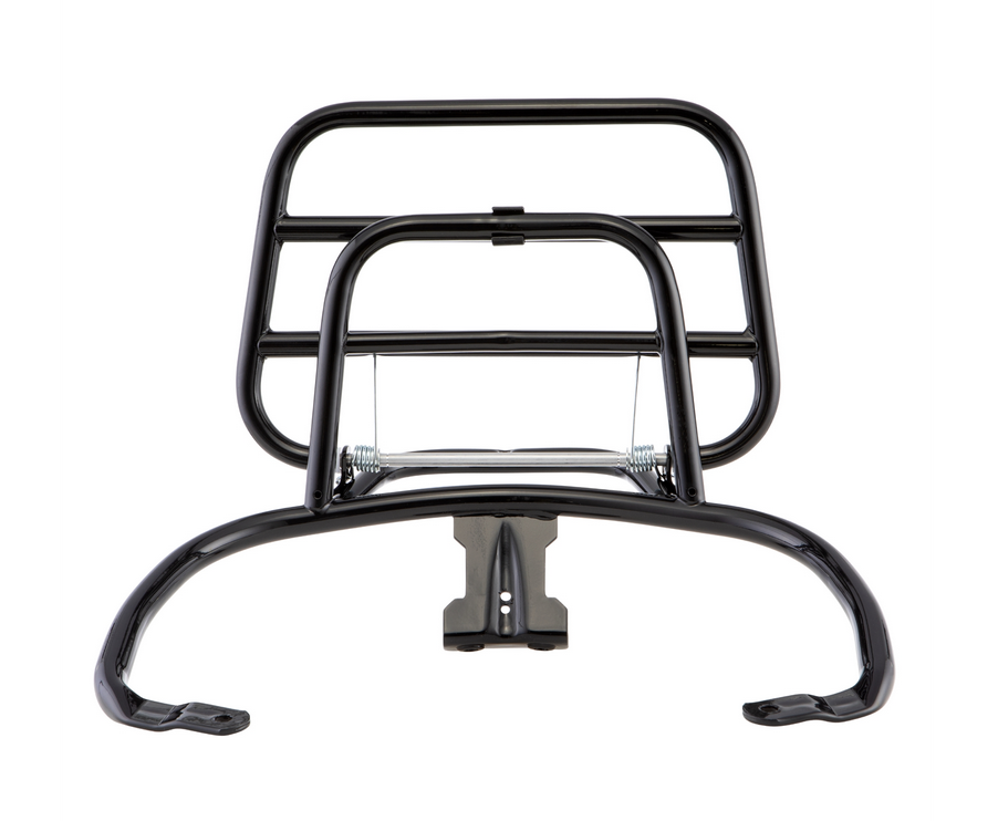 Porte-bagages arrière pour Vespa Primavera /Sprint 50-150ccm, pliable, noir brillant