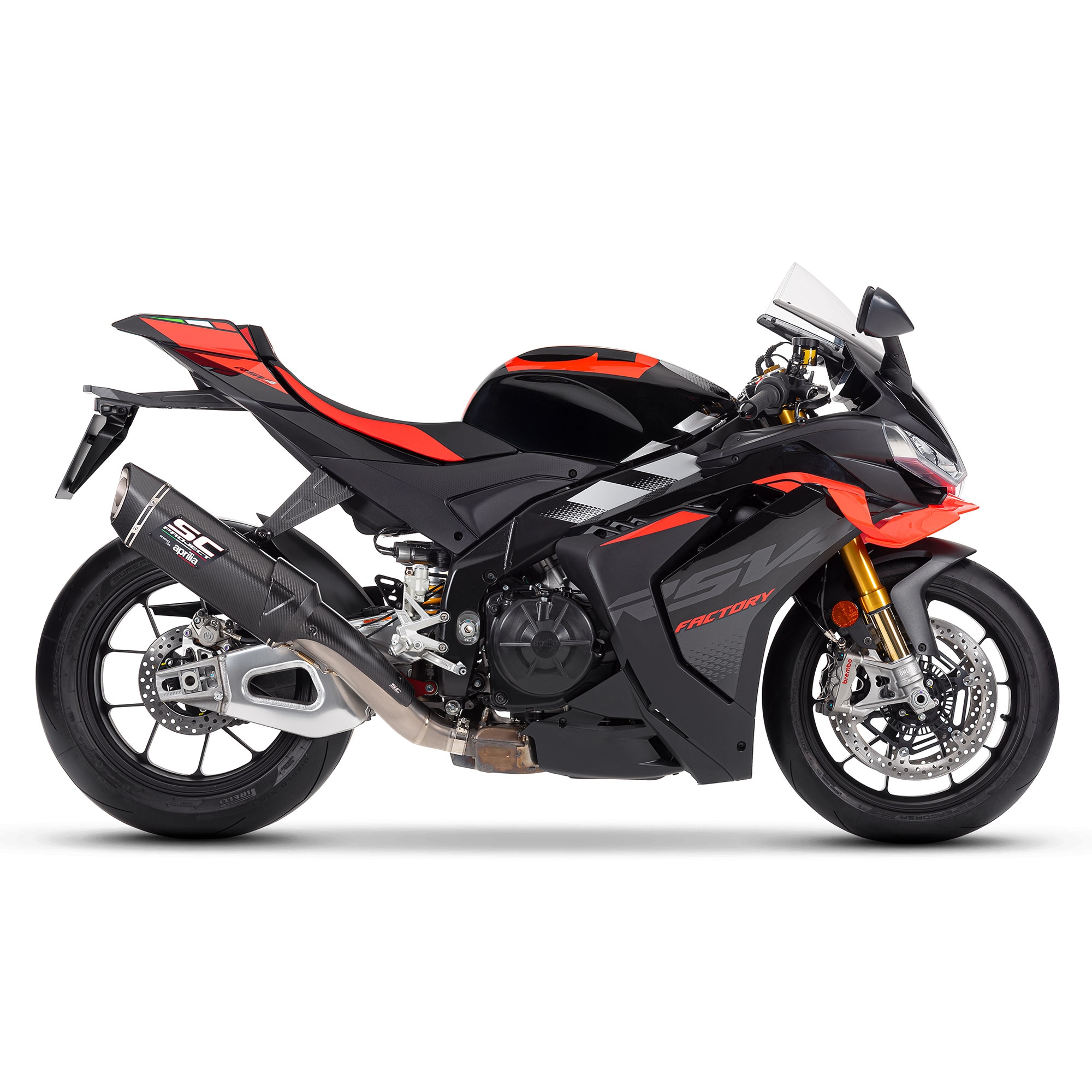 Silencieux à clipser SC-Project Street Legal pour Aprilia RSV4 / Tuono V4 1100 (25-)