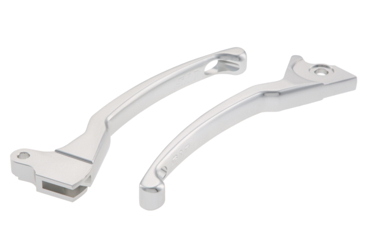 Jeu de leviers sport frein gauche/droit pour Vespa LX/​LXV/​S/​Primavera/​Sprint 50-150ccm, argent