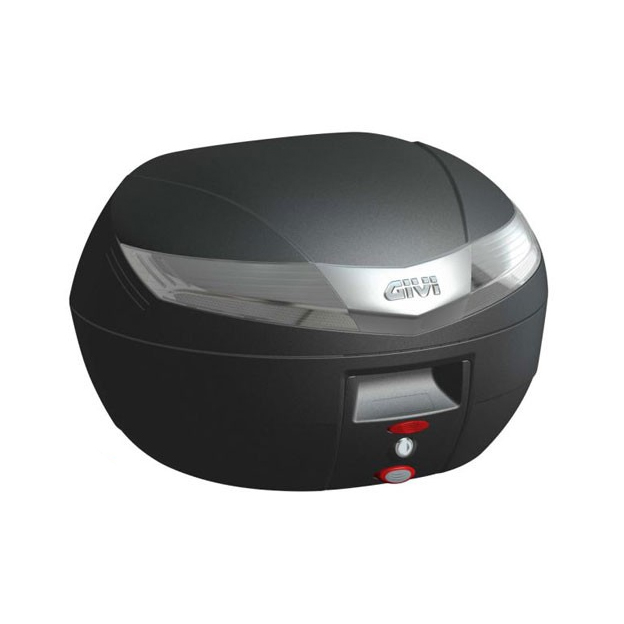V40 MONOKEY Topcase 40 litres noir mat avec réflecteur transparent d'origine Givi