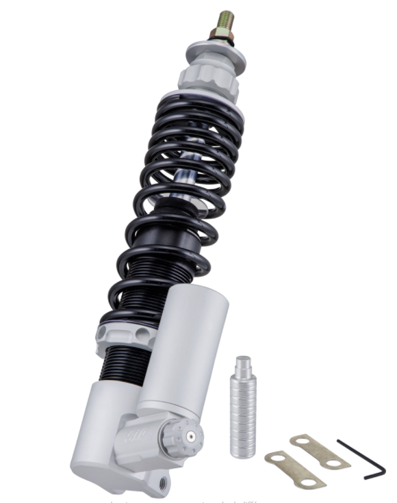 Amortisseur avant pour Vespa GTS/GTS Super/GTV/GT 60/GT/GT L 125-300ccm, argent mat