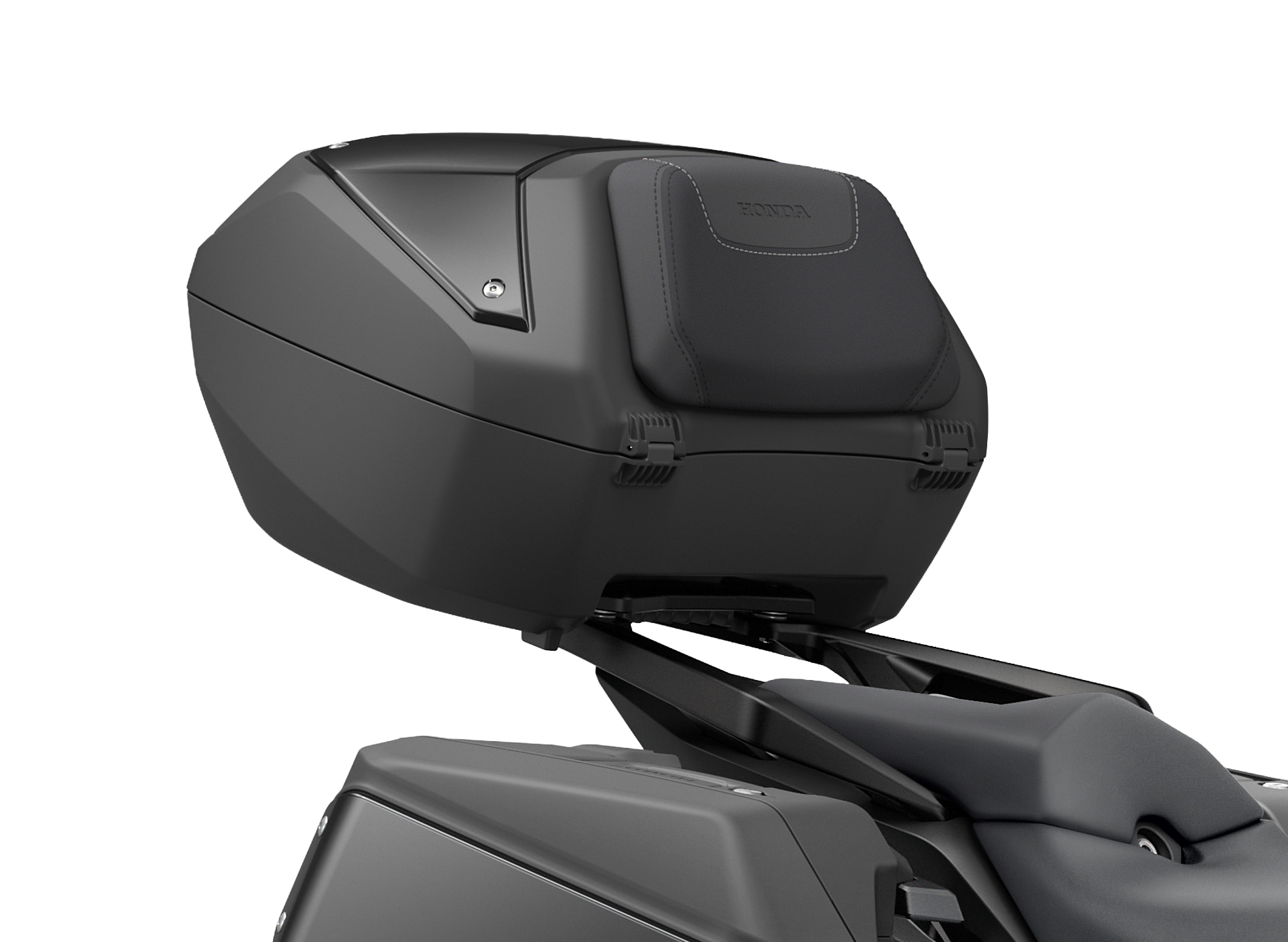 Kit top case avec coussin dorsal noir/couture décorative noire pour Honda CB 1000 GT (26-) Original