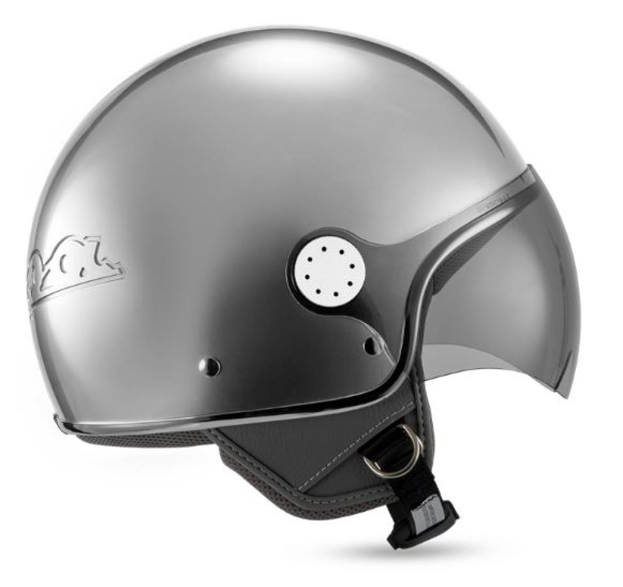 Casque jet Vespa Visor 4.0 DEC Blade argent mat