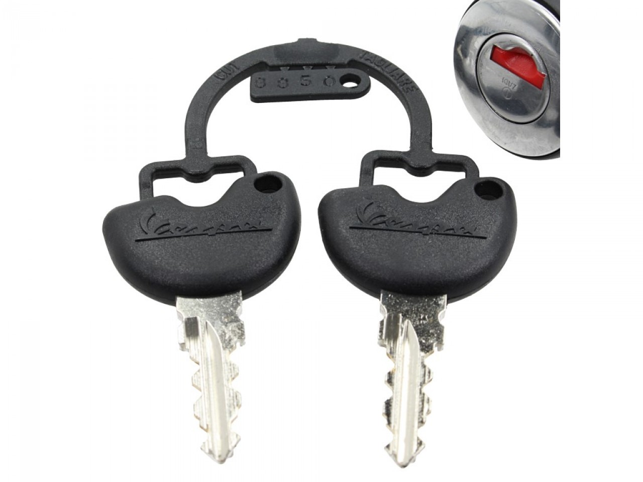 Serrure de rechange pour les top cases Vespa GTS