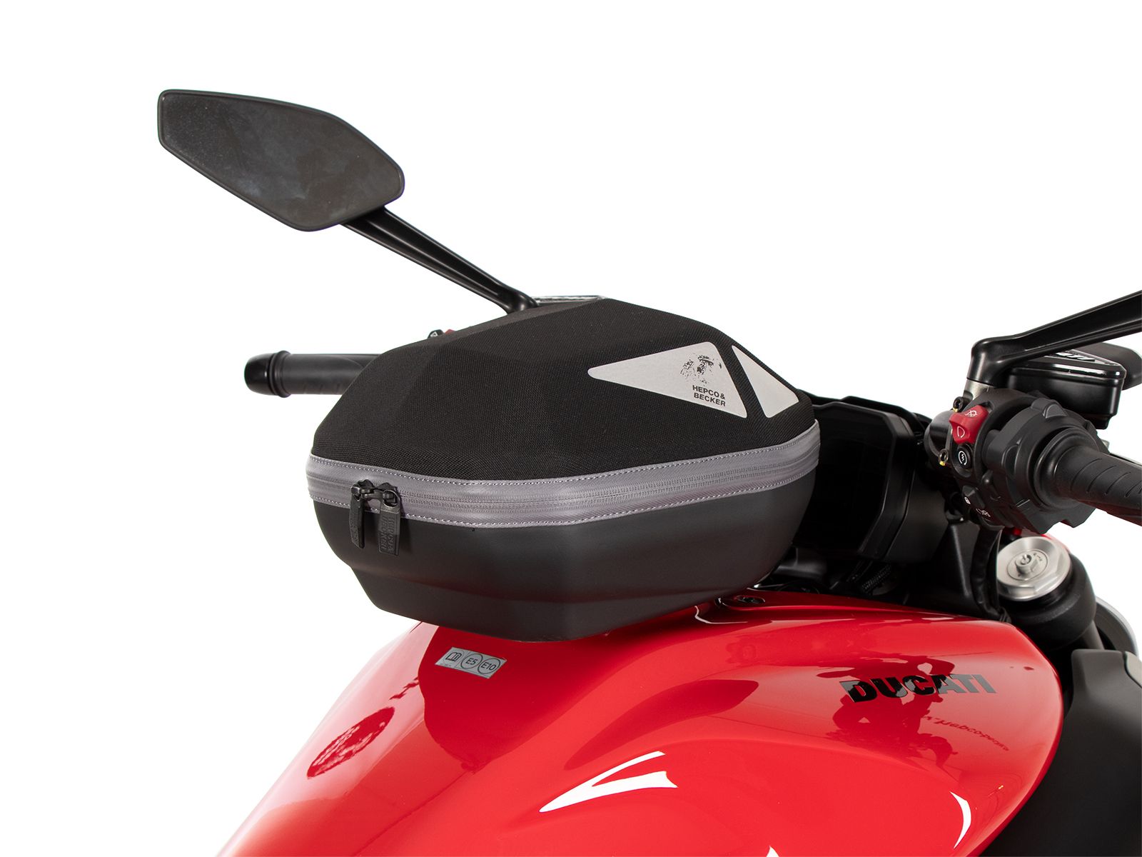Anneau de réservoir Basic avec unité de fermeture de la sacoche de réservoir pour Ducati Diavel V4 (23-) Hepco & Becker