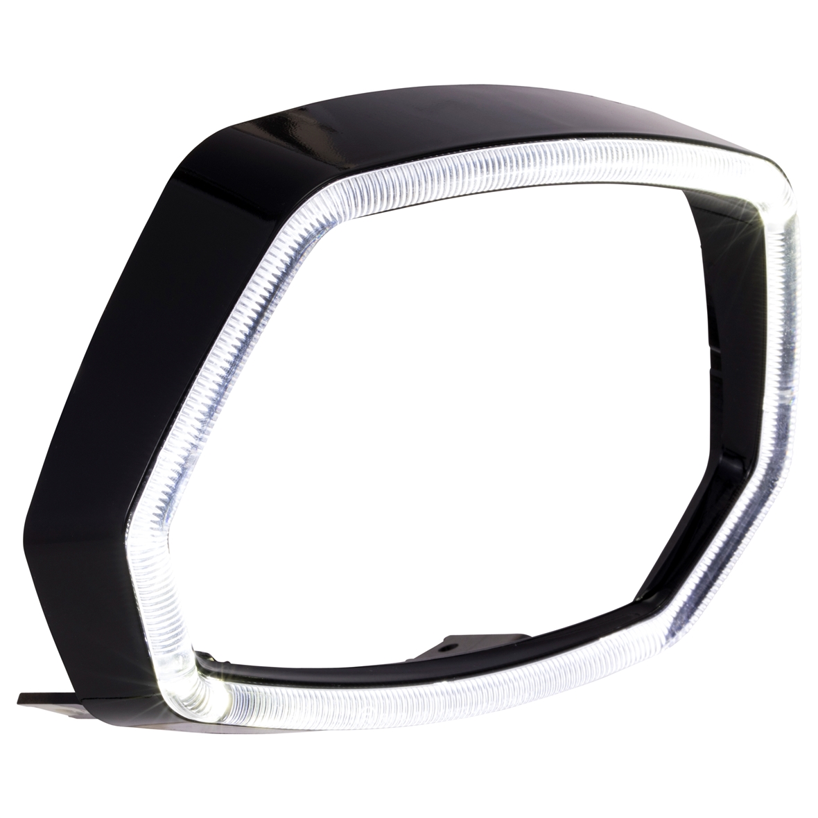 Anneau de lampe noir brillant LED anneau lumineux pour Vespa Sprint 125/150ccm 4T ('13-'18)