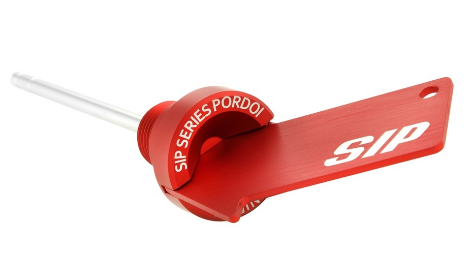 Bouchon de remplissage d'huile moteur pour Vespa GTS/GTS Super/GTV 300ccm HPE, rouge mat