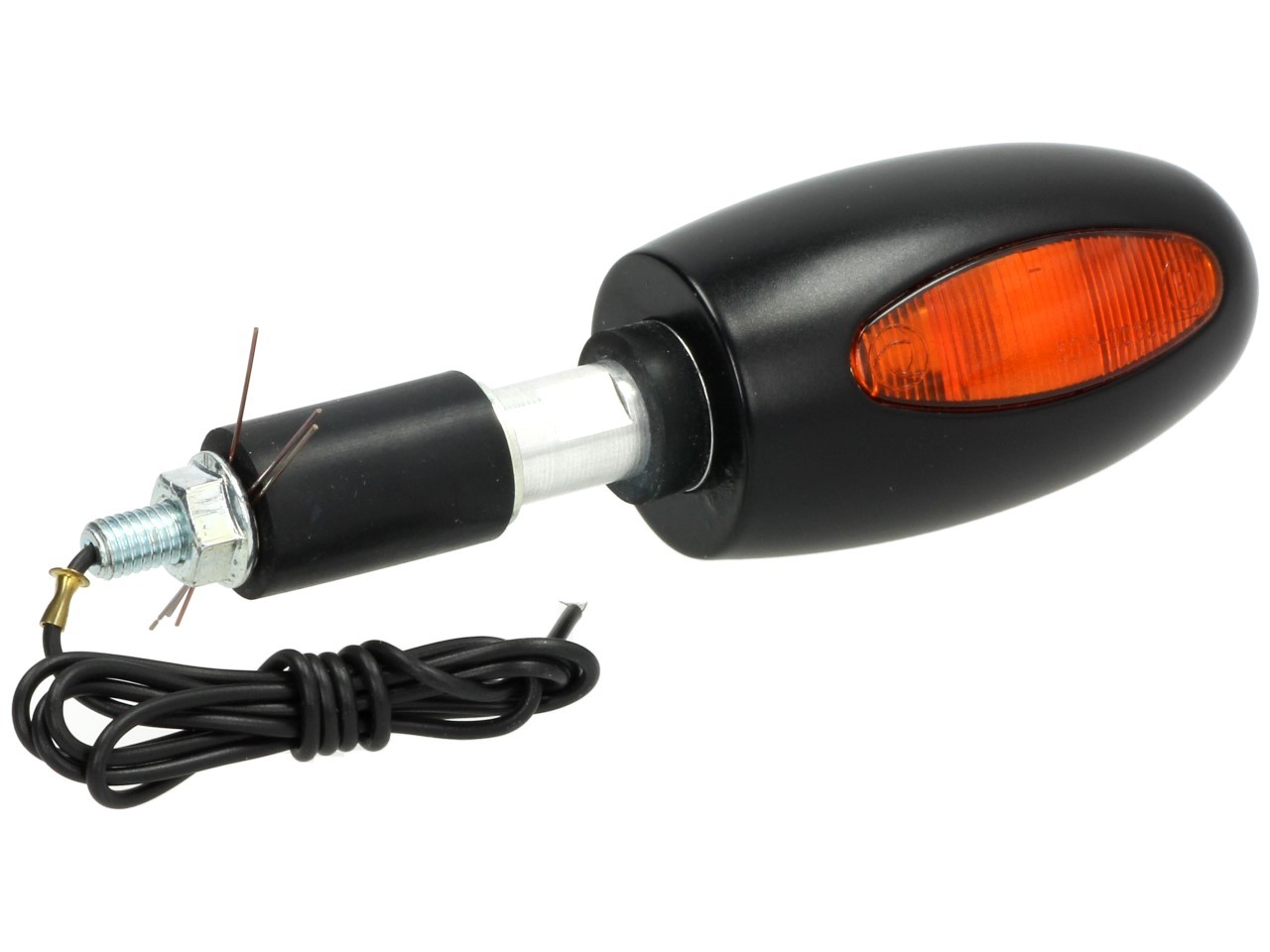 Clignotants Kellermann, BL 1000 yellow, laiton, halogène, VR/VL, 12 V, 21 W, noir satiné