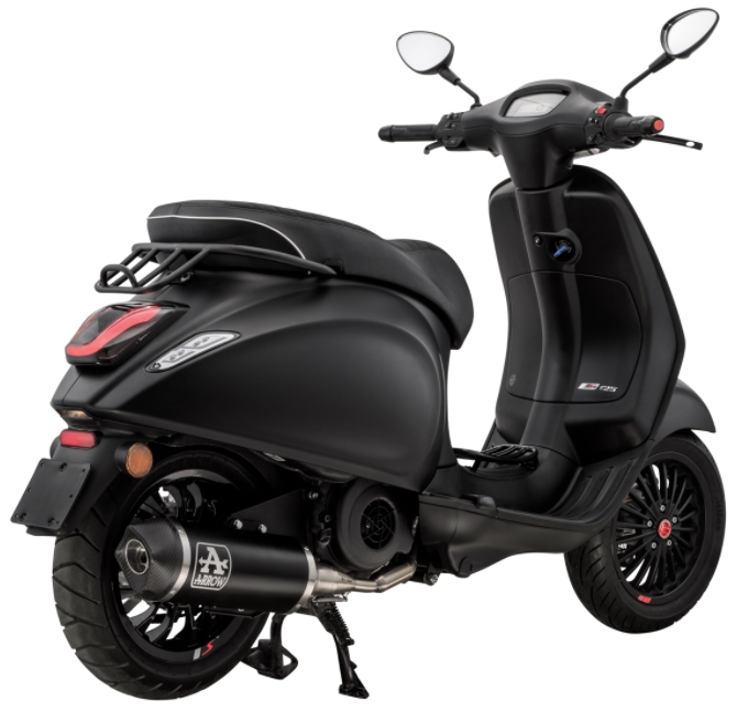 Porte-bagages passe-partout noir pour Vespa Primavera/Sprint 50-150ccm