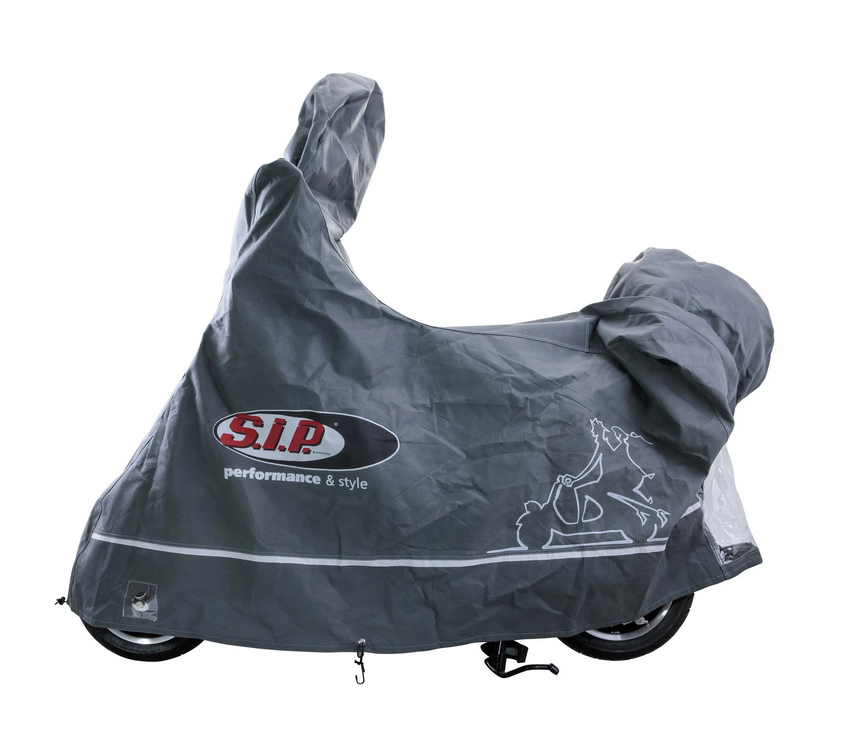 Garage pliant Indoor PREMIUM 2.0 pour Vespa ET2/ET4/LX/LXV/S/Primavera/Sprint, taille L, gris