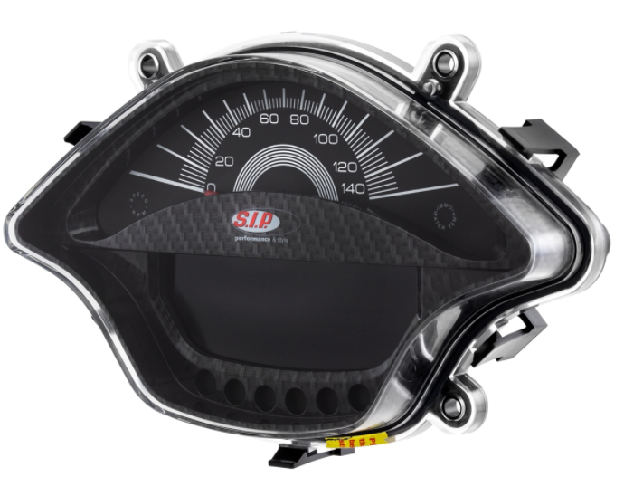 Compte-tours/tachymètre pour Vespa Primavera/Sprint 50-150ccm 2T/4T AC, carbonlook