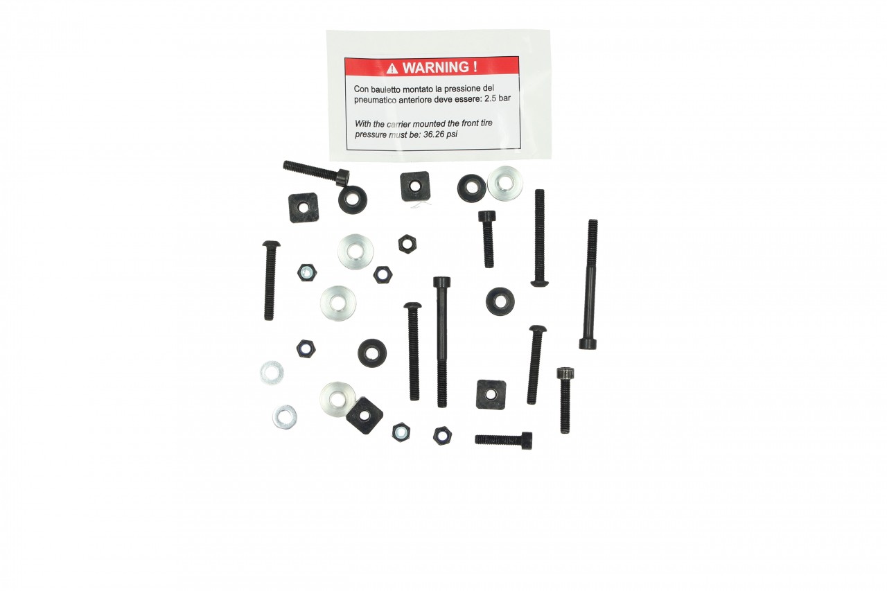 Kit Top Case 36 l. noir mat métallisé N12 original Piaggio pour Beverly HPE (plaque de maintien incluse)