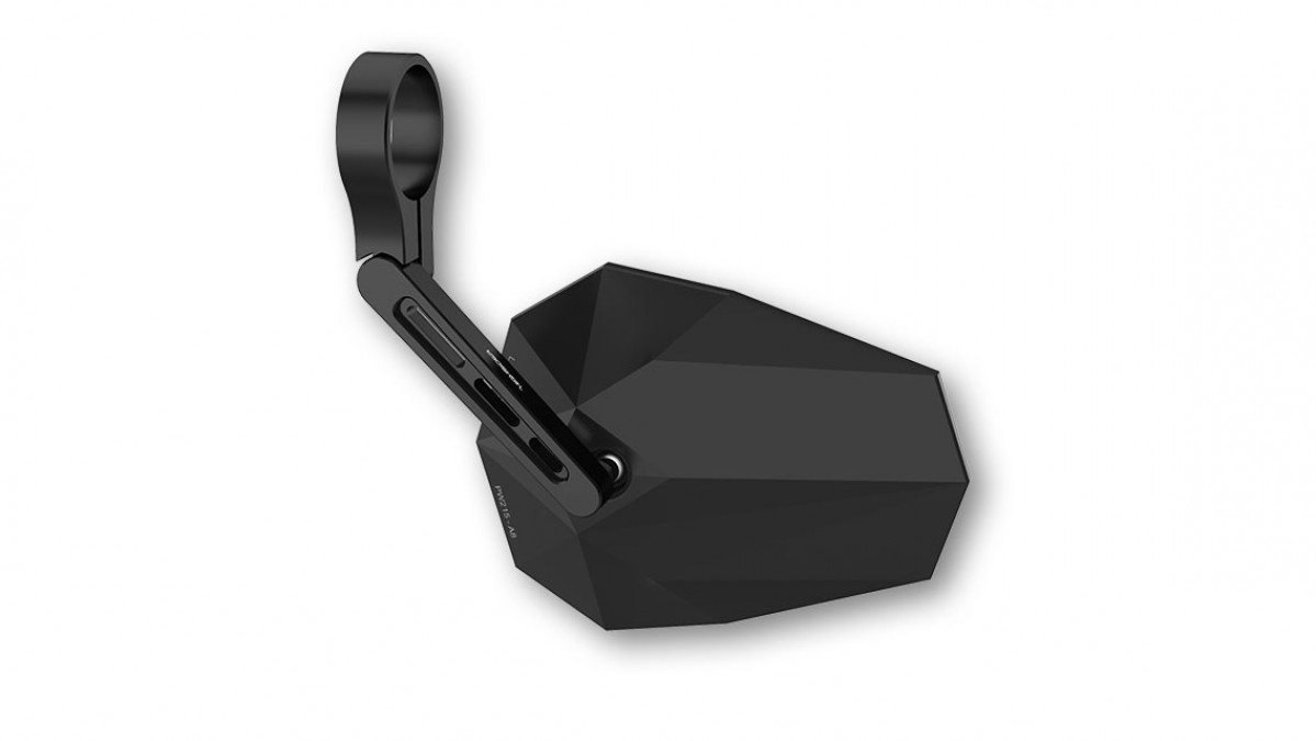 Lenkerendspiegel für Vespa links o. rechts, schwarz, Highsider Stealth X5