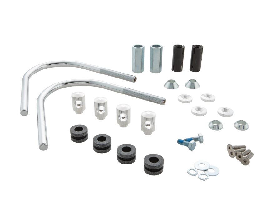 Flyscreen pour Vespa GTS/GTS Super/GT/GT L 125-300ccm, support argenté, clair