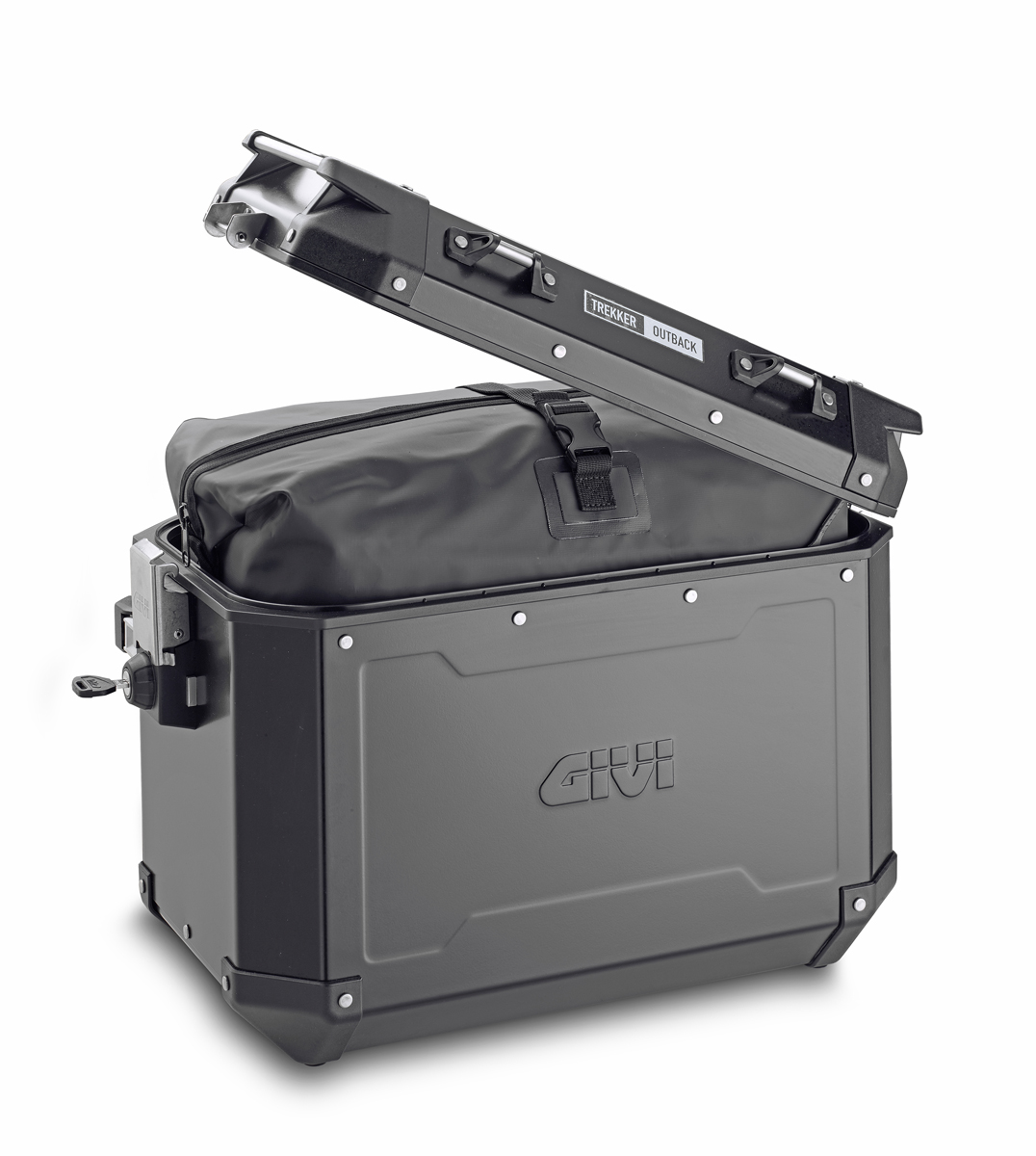Givi Kit de valises latérales en aluminium Trekker Outback 48L noir Monokey