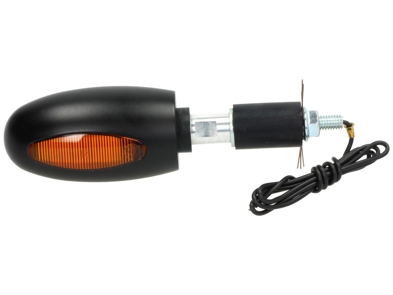 Clignotants Kellermann, BL 1000 yellow, aluminium, halogène, VR/VL, 12 V, 21 W, noir satiné