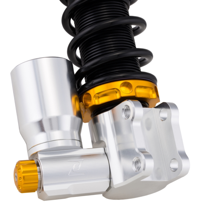 Amortisseur "Black Edition", avant pour Vespa Primavera/Sprint 50 -150ccm ('17-), argent/orange/noir