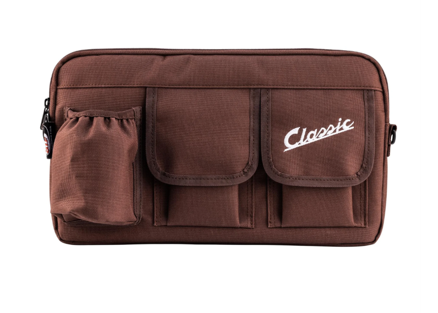 Sac "Classic" pour compartiment à bagages/boîte à gants Vespa, nylon, marron tobacco