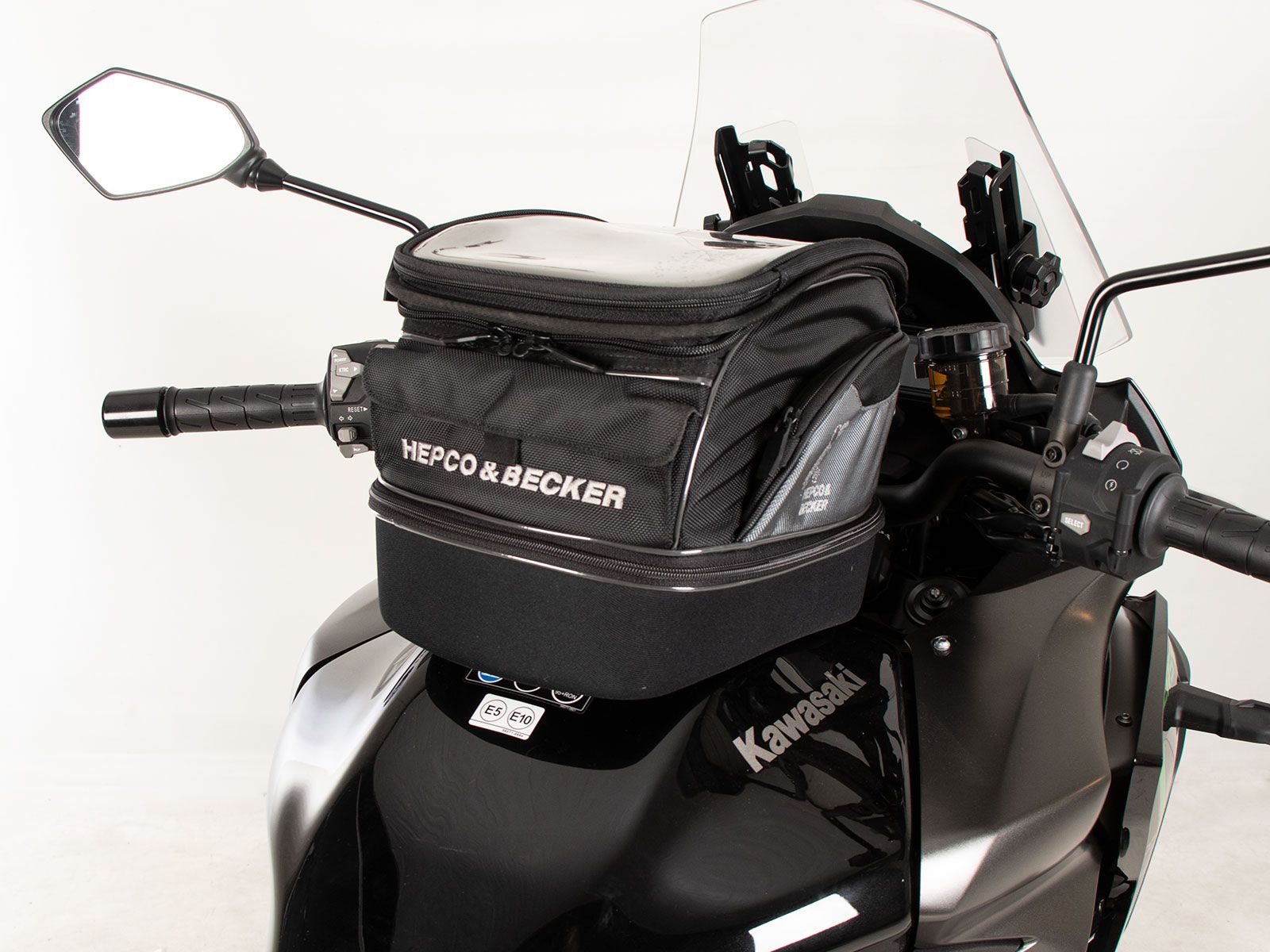 Anneau de réservoir Basic avec unité de fermeture de la sacoche de réservoir pour Kawasaki Versys 1100 /SE (25- ) Hepco & Becker