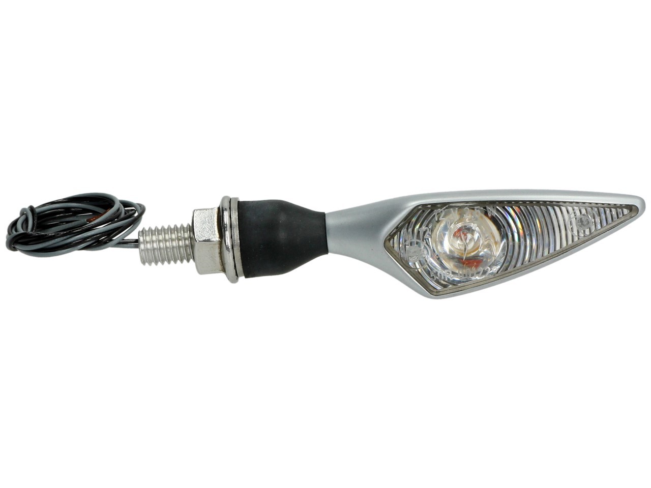 Clignotants Kellermann, losange, acier, LED, VL/HR, 12 V, chrome mat, M8x20, homologués E