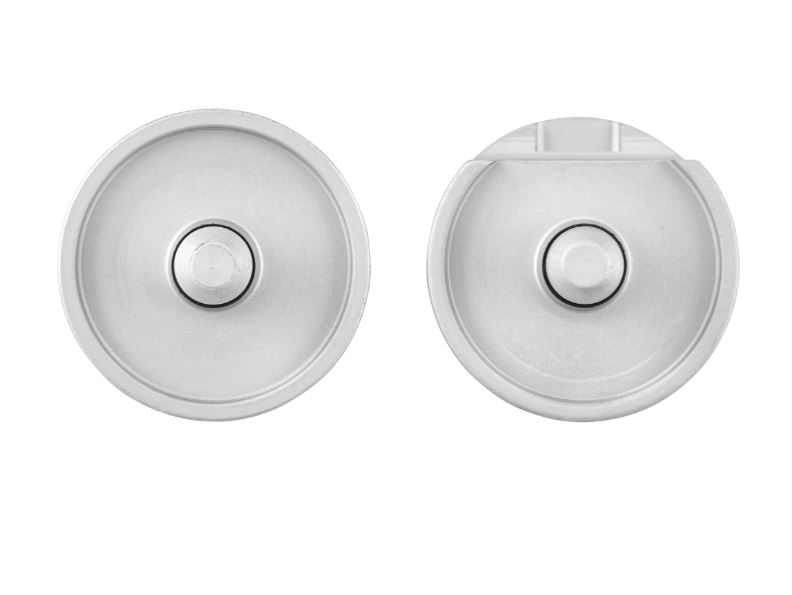 Cache trou de rétroviseur gauche & droite pour Vespa Primavera/Sprint/Elettrica 50-150ccm, argent mat