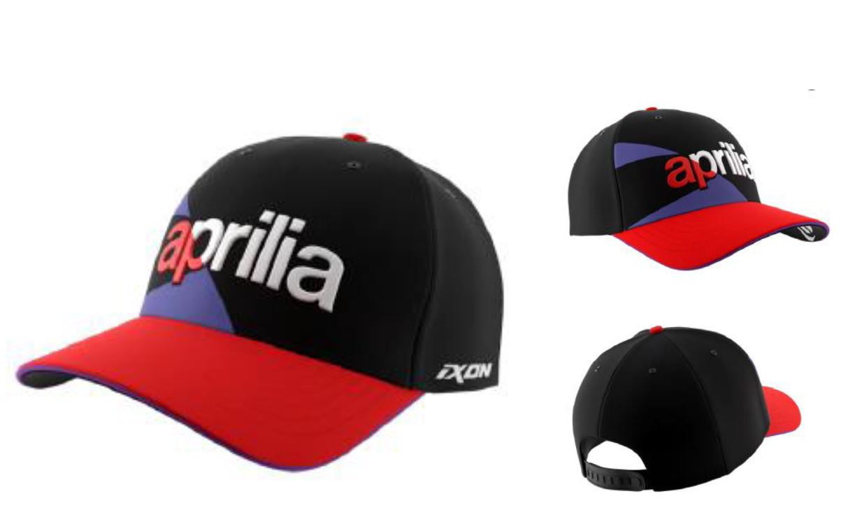 Aprilia Basecap Dual collection 2024 noir rouge violet