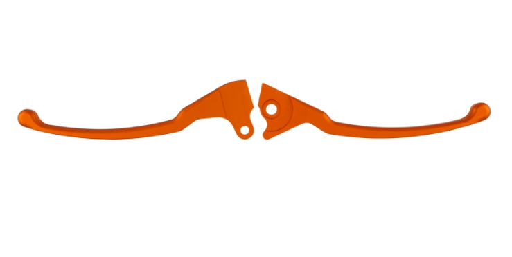 Kit levier de frein sport gauche/droite pour Vespa LX/LXV/S/Primavera/Sprint 50-150ccm, orange mat