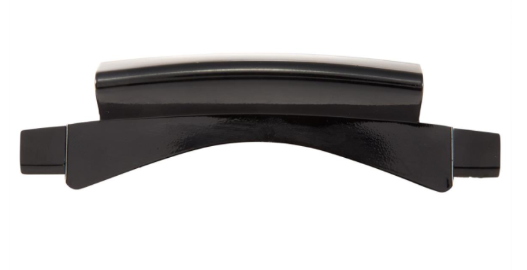 Pièce de jonction tube mono fente jambière noir brillant pour Vespa Primavera/Sprint 50-150ccm