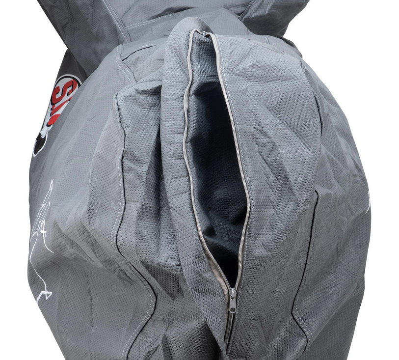 Garage pliant Indoor PREMIUM 2.0 pour Vespa ET2/ET4/LX/LXV/S/Primavera/Sprint, taille L, gris