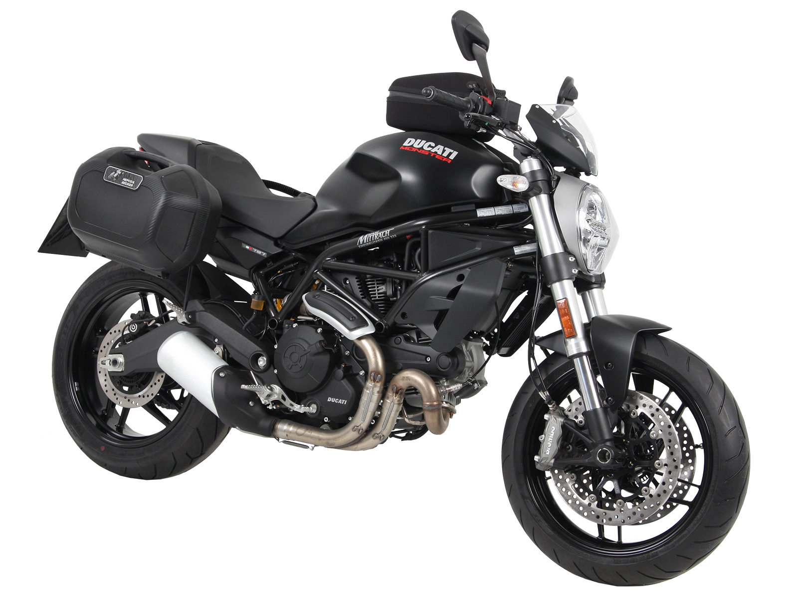 Anneau de réservoir Basic avec unité de fermeture de la sacoche de réservoir pour Ducati Monster 797 (17-20) Hepco & Becker