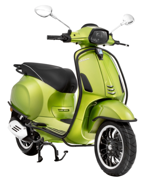 Anneau de lampe pour Vespa Sprint 50-150ccm ('18-), noir brillant