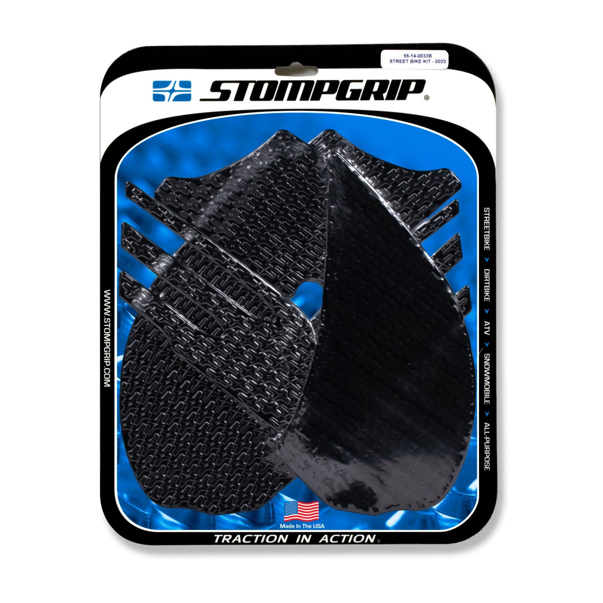 Stompgrip noir Volcano pour Kawasaki ZZR 1400 (2006-2011)
