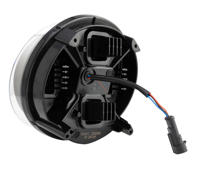 Phare ZELIONI Black Edition LED pour Vespa GTS/GTS Super HPE 125-300 (19-22), noir/chrome