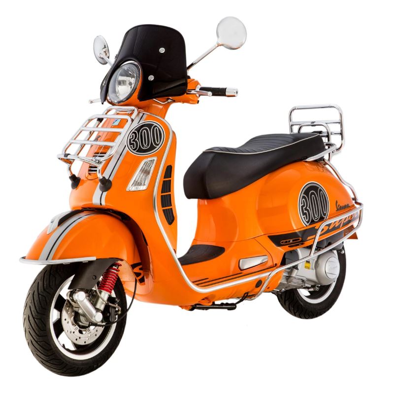 Flyscreen ERMAX Piccolo pour Vespa GTS/GTS Super/GT/GT L (-`22), teinté noir