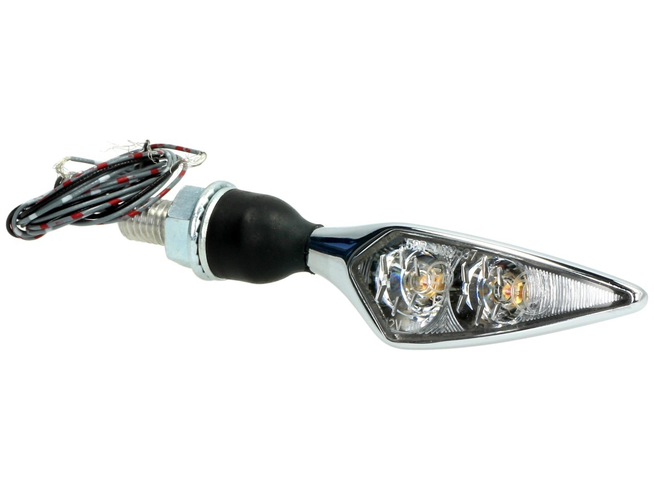 Kellermann Clignotant, feu arrière et feu stop, Rhombus DF, acier, LED, HR, 12 V, chrome brillant, M8x20