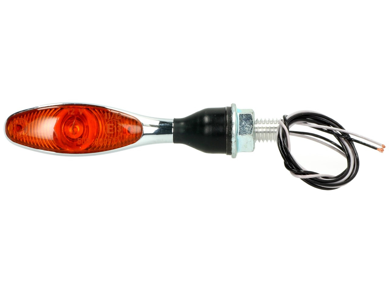 Clignotant Kellermann, Micro 1000 LED, acier, LED, V/H, G/D, 12 V, chrome brillant, M8x20