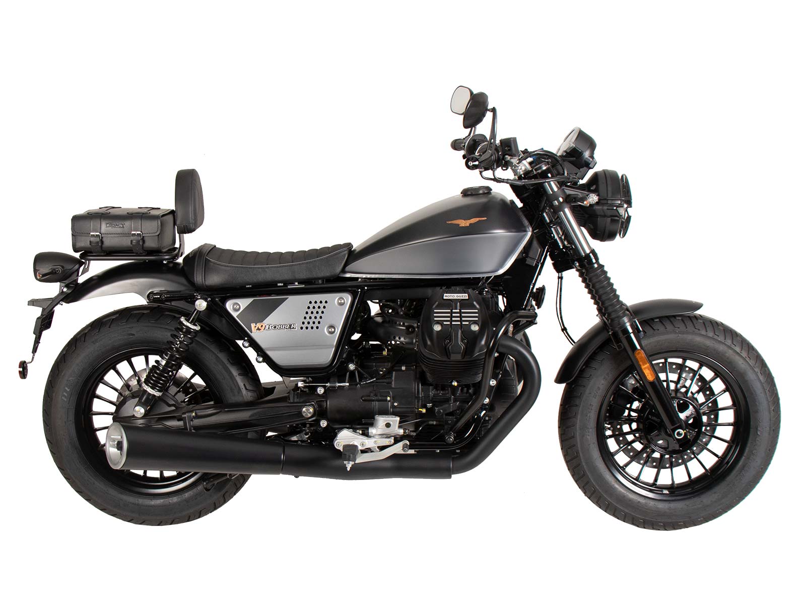 Sacoche arrière en cuir LEGACY Hepco & Becker - Noir