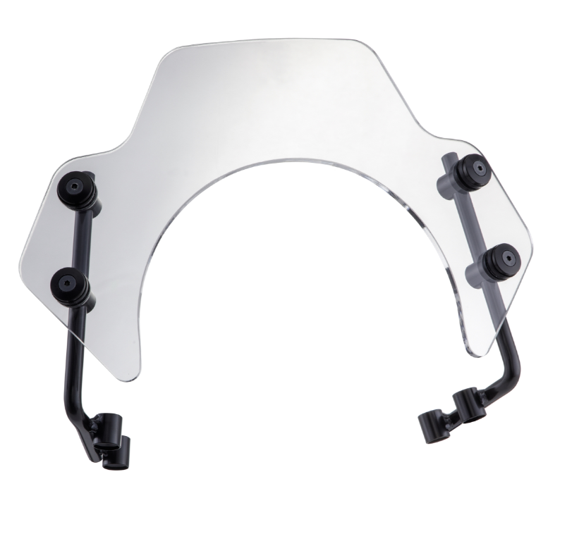 Flyscreen pour Vespa PX 80-200ccm, support noir, clair
