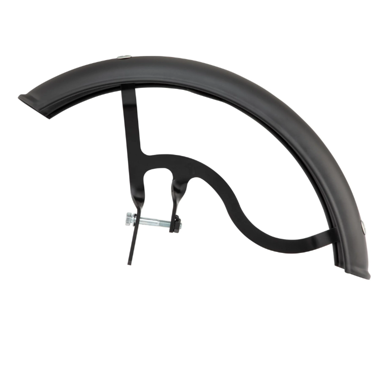 Aile Garelli pour Vespa PX 80-200ccm, métal, noir mat