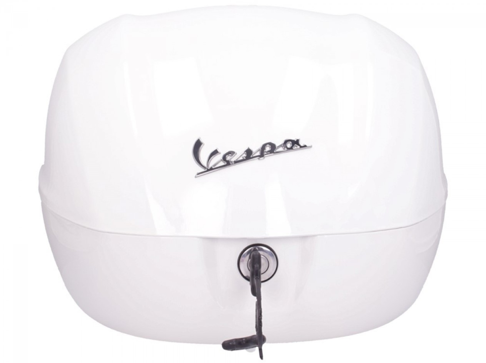 Top case original 32 l. pour Vespa Primavera / Sprint / GTS / PX - Blanc Montebianco / Innocenza 544