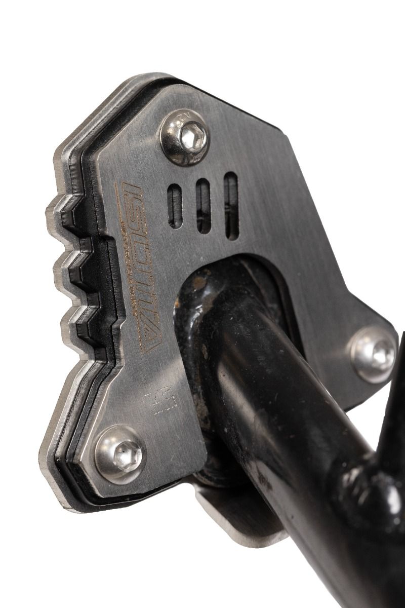 Élargissement du pied de béquille latérale pour Honda CB 500 X (19-23) / NX 500 (24-), bleu